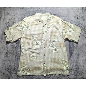 Linguine And Bob Short Sleeve Button Up Hawaiian Shirt Men's Size Large